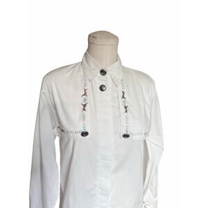 Patricia Wolf Westen Shirt size Small Hand Painted Lascaux Cave Drawings‎ Texas